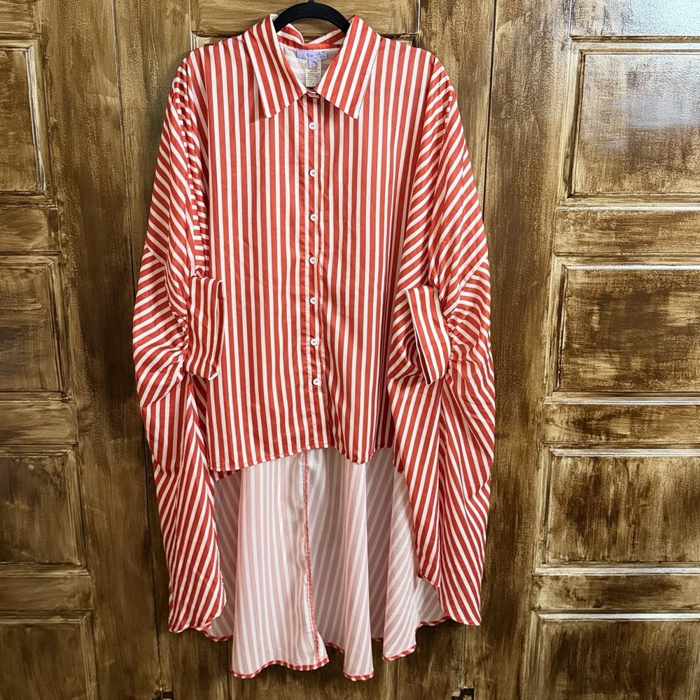 OVERSIZED TUNIC/swimsuit High/Low Hemline By Eien USA  2X #vacation #resort